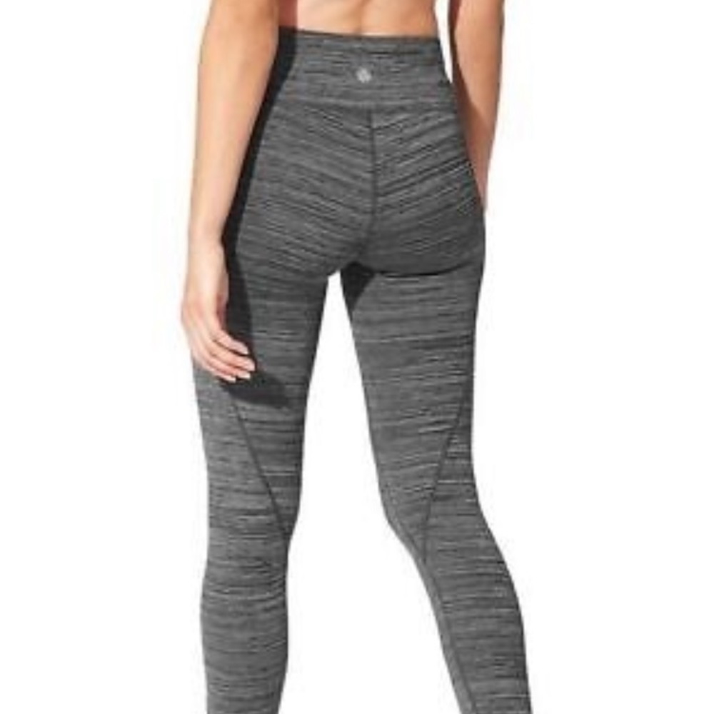 Athleta High Rise Spacedye Chaturanga to Town Tight Gray Sz S - Picture 2 of 12